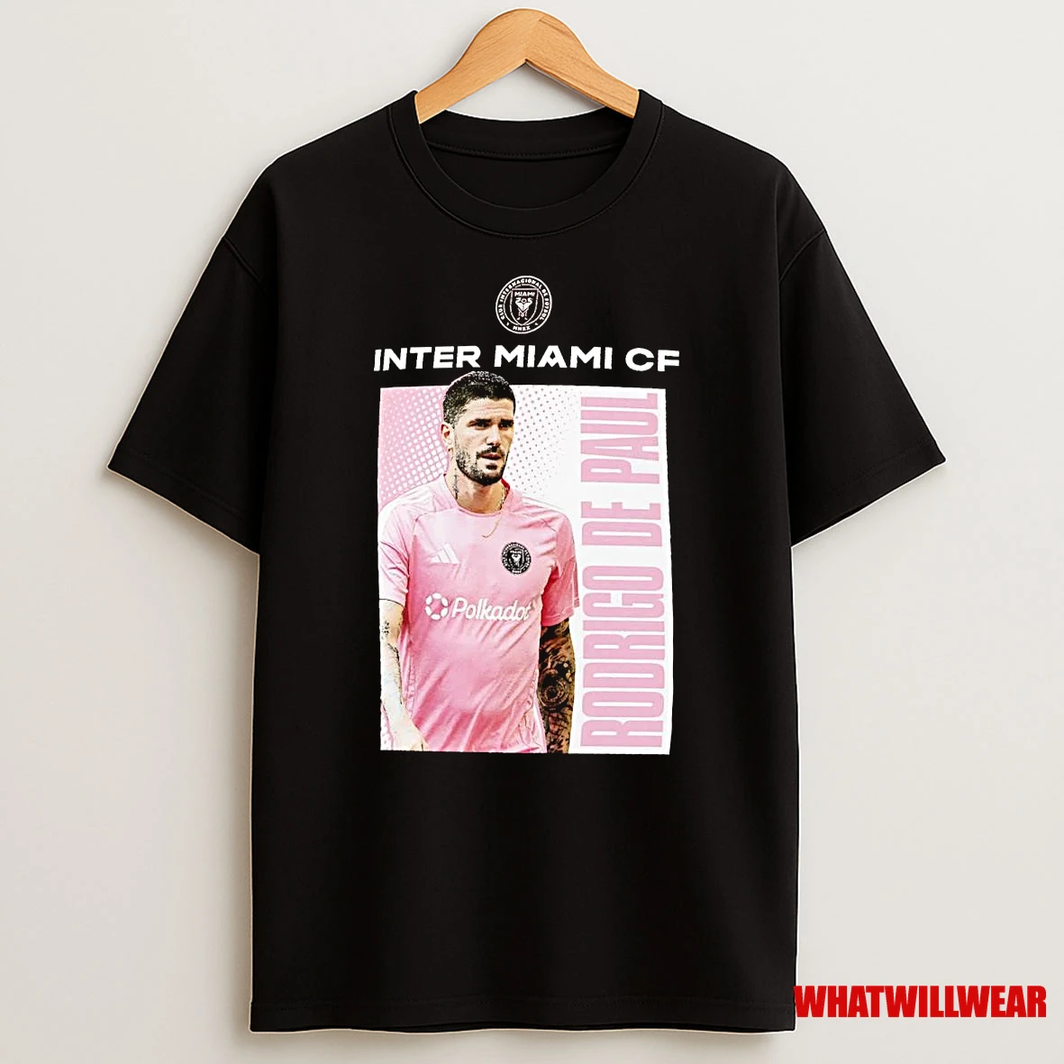Rodrigo De Paul Illustrated Player Inter Miami Cf Shirts