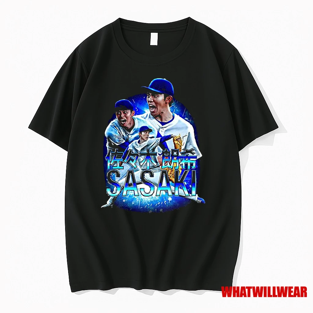 Roki Sasaki Los Angeles Dodgers Mlb 2025 Player Collage Shirts