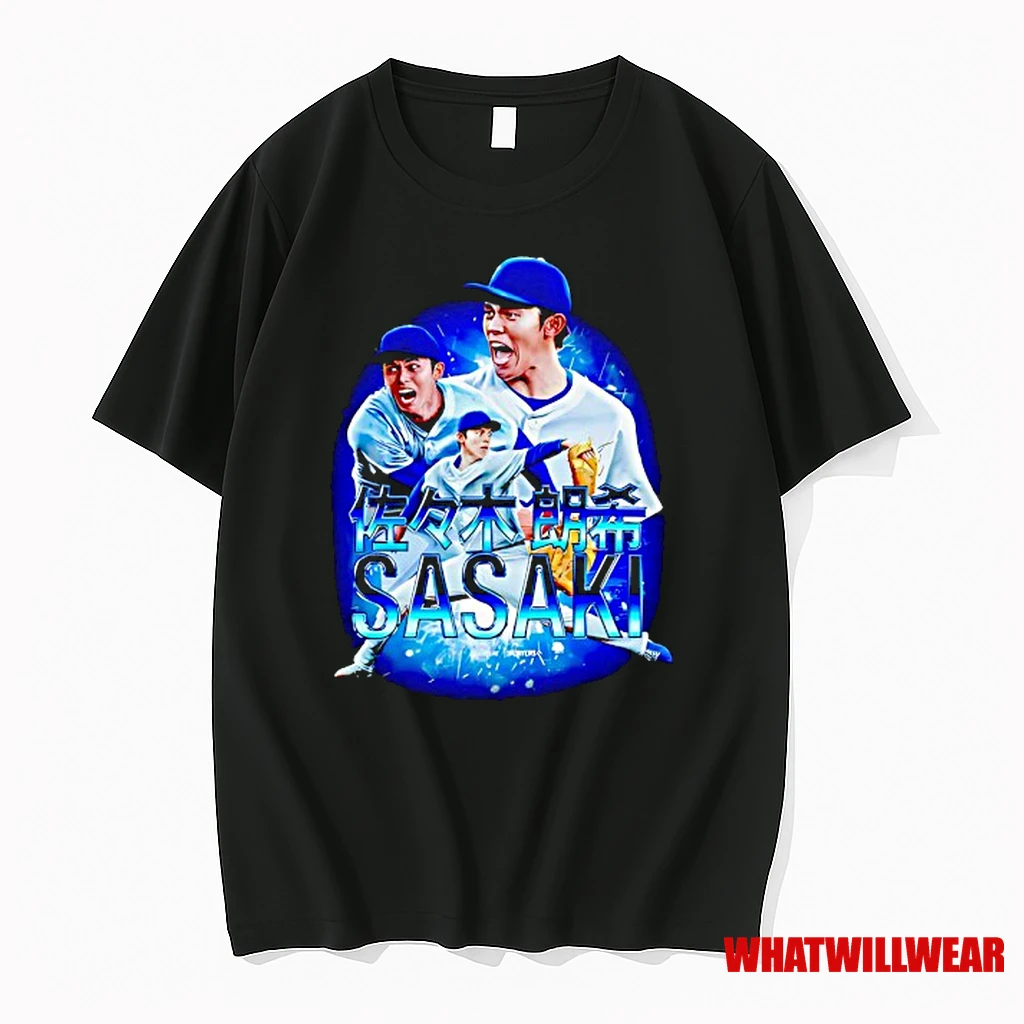 Roki Sasaki Los Angeles Dodgers Baseball Graphic Shirts