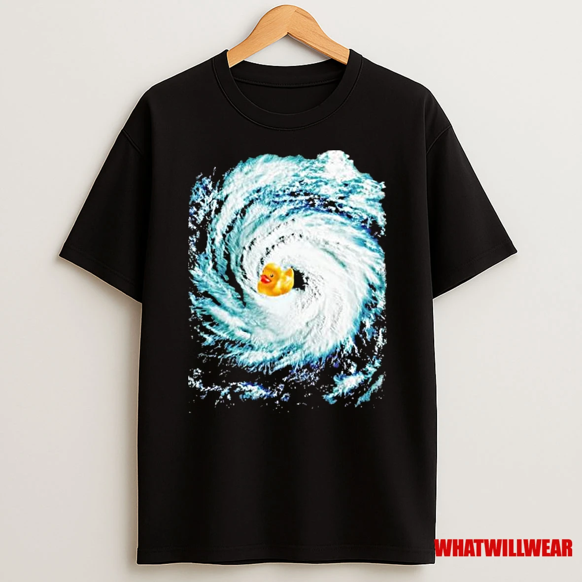 Rubber Duck In Hurricane Storm Shirts