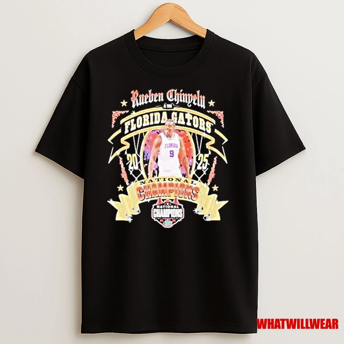 Rueben Chinyelu And The Florida Gators National Champions 2025 Shirts