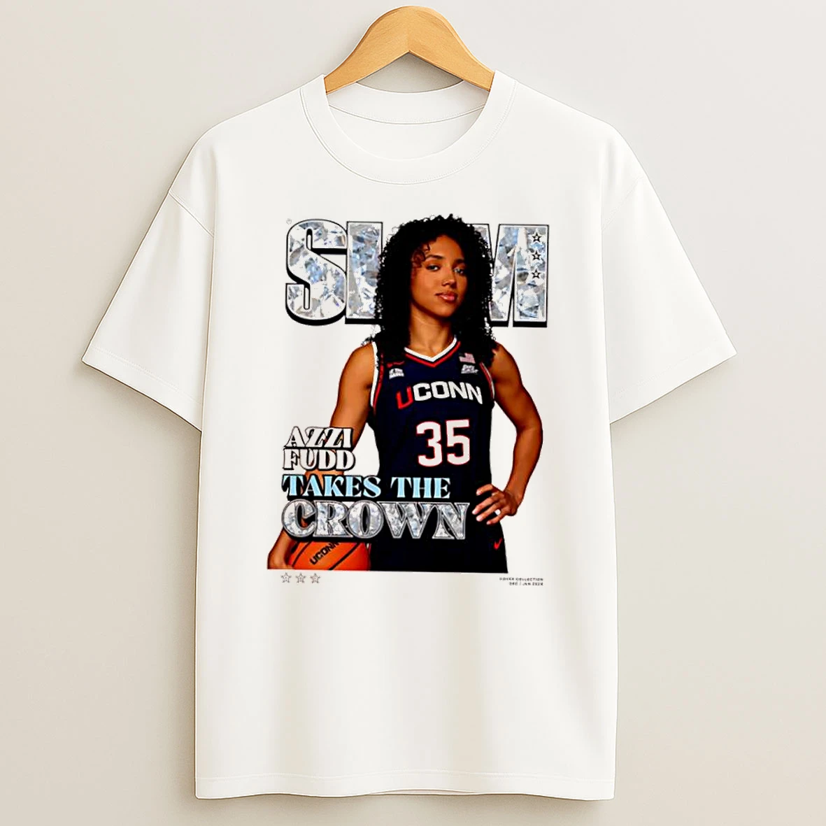 Slam Azzi Fudd Takes The Crown Uconn 35 Graphic Shirts