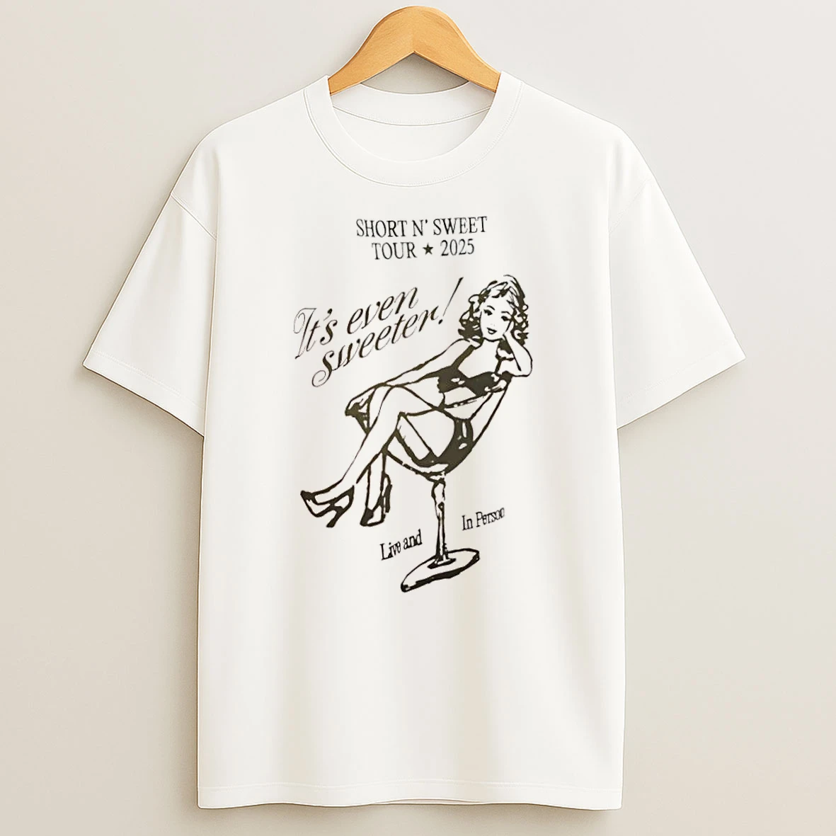 Sabrina Carpenter Short N Sweet Tour Its Even Sweeter Live And In Person Shirts