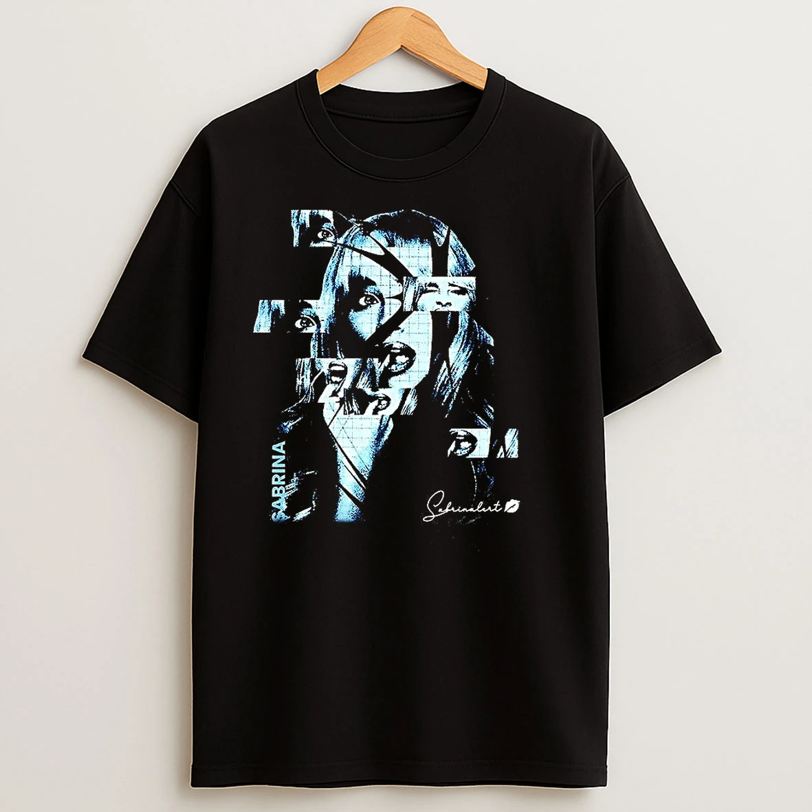 Sabrina Collage Portrait Music Lover T Shirts