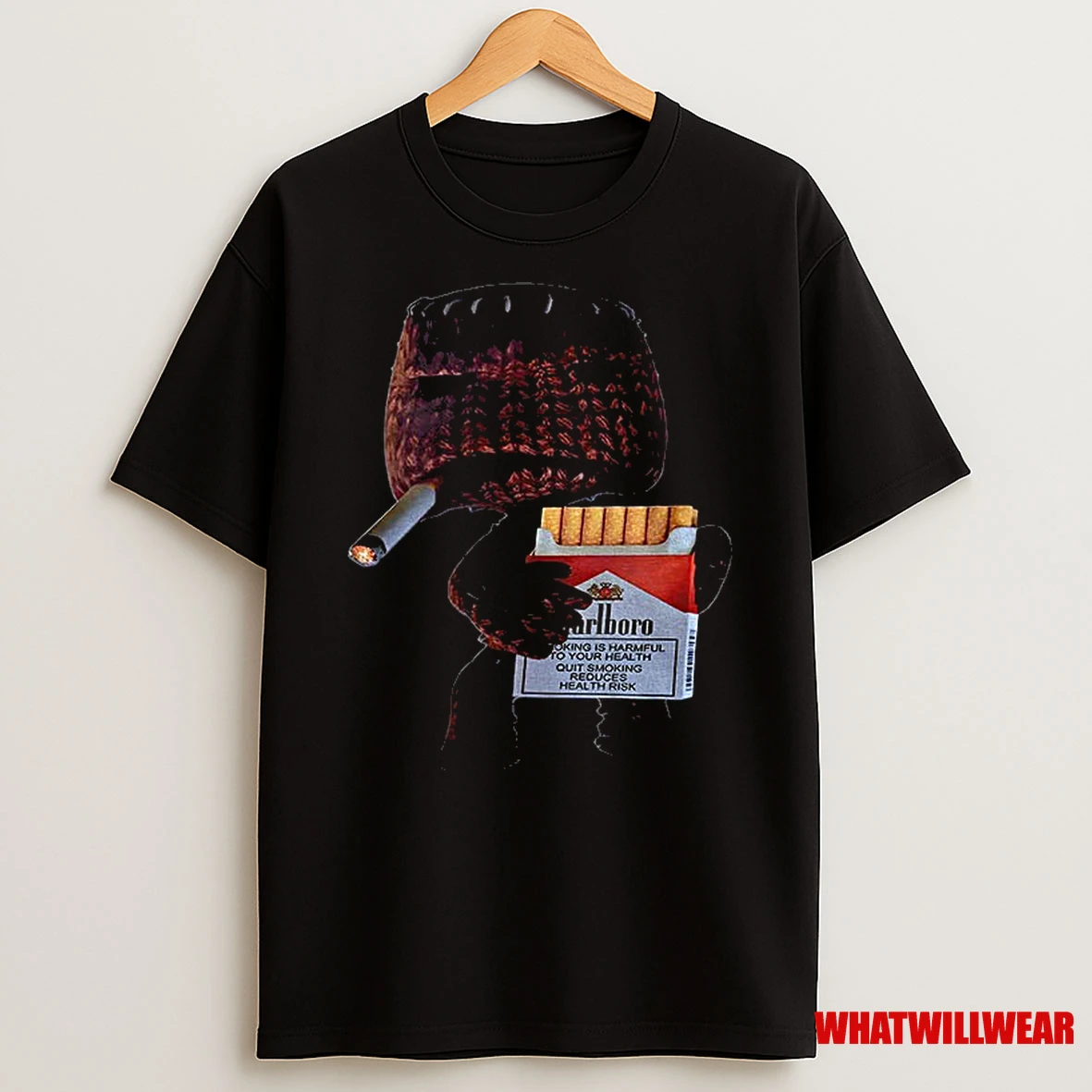 Sackboy Smoking Marlboro Little Big Planet Domo Promo Baggy Shirts