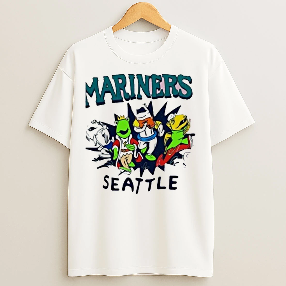 Salmon Run Mariners Seattle Mascots T Shirts