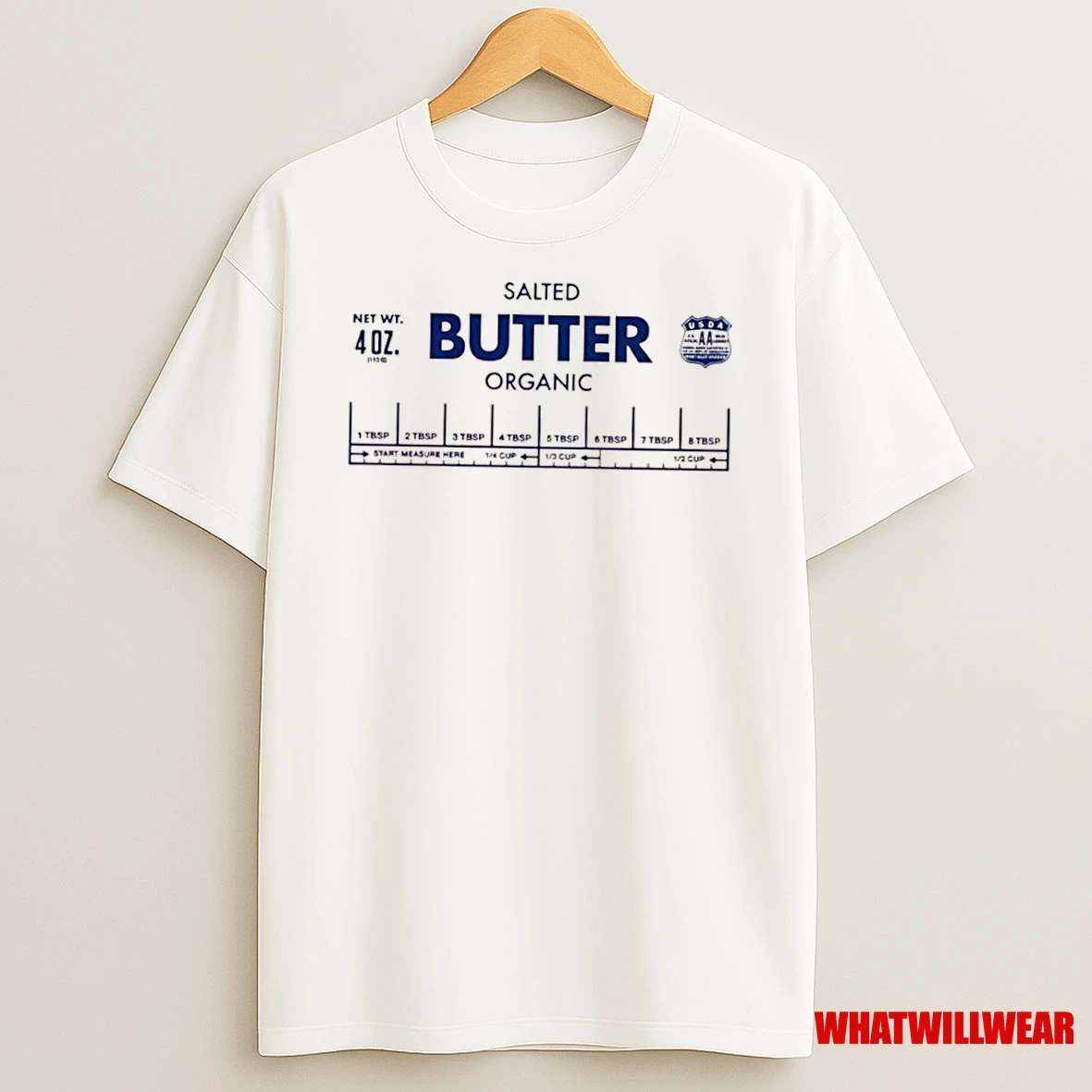 Salted Butter Organic Product Shirts