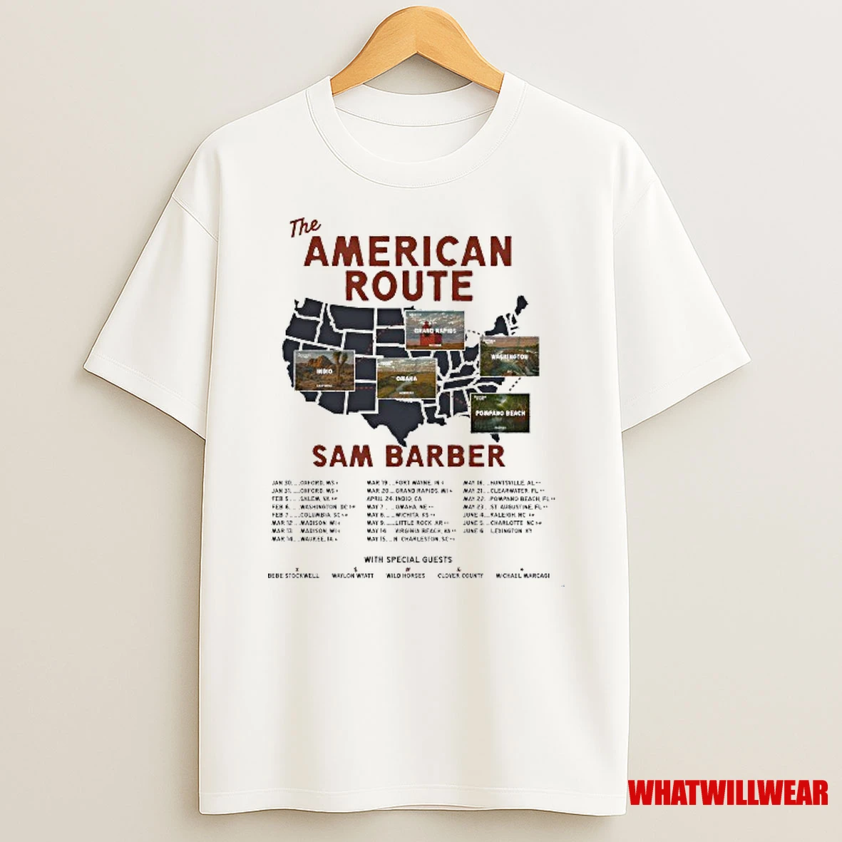 Sam Barber The American Route Tour 2026 Dates Shirts