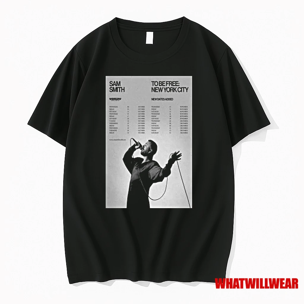 Sam Smith To Be Free New York City 2025 Tour Shirts