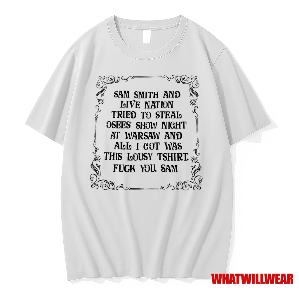 Sam Smith And Live Nation Tried To Steal At Warsaw Shirts