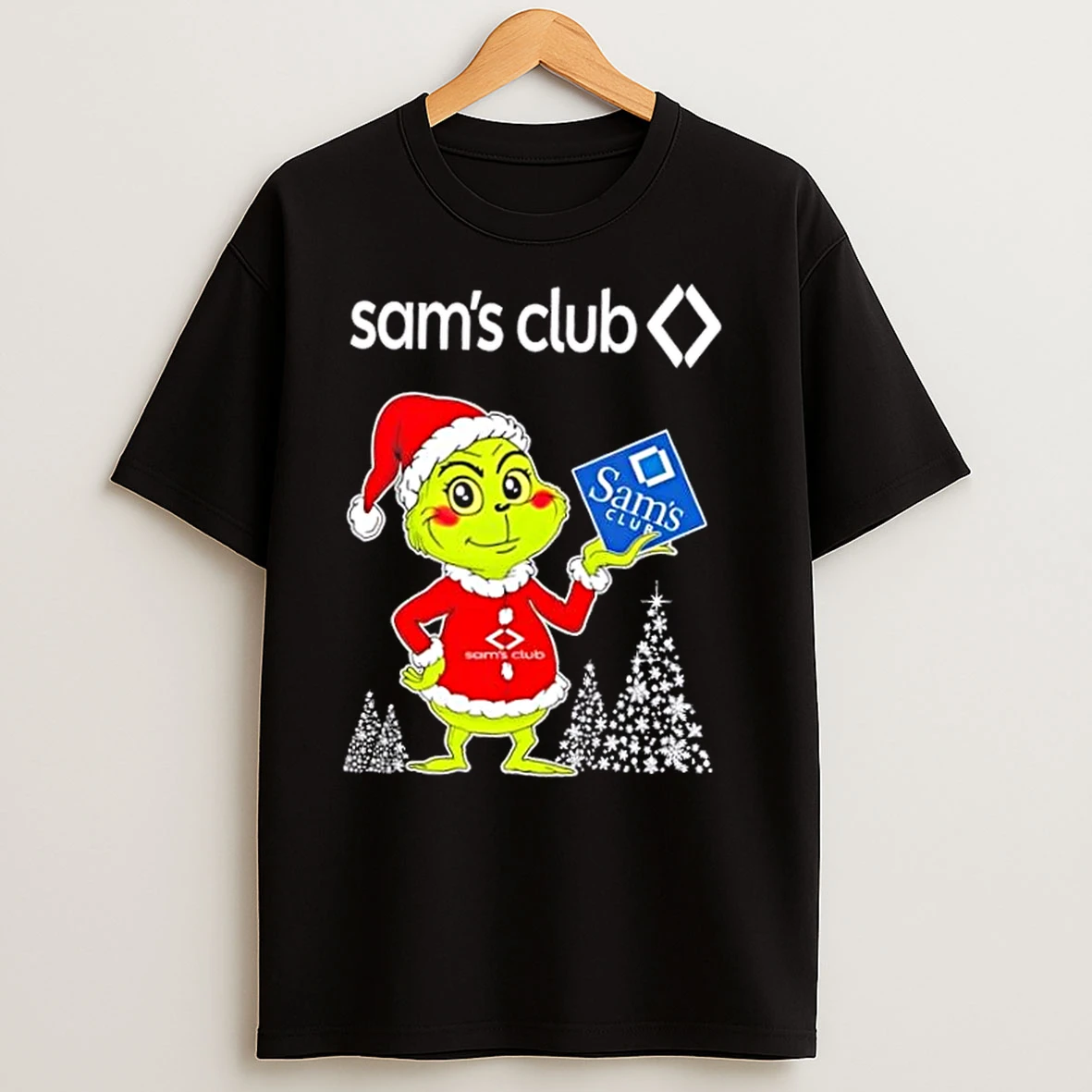 Sams Club And Grinchmas Christmas Tree T Shirts