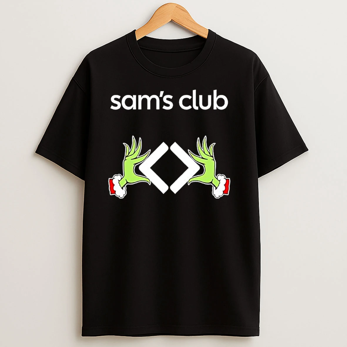 Sams Clubs X Grinch Hands Merry Christmas T Shirts