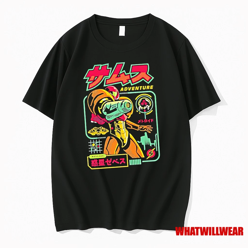 Samus Aran Metroid Adventure Graphic Shirts