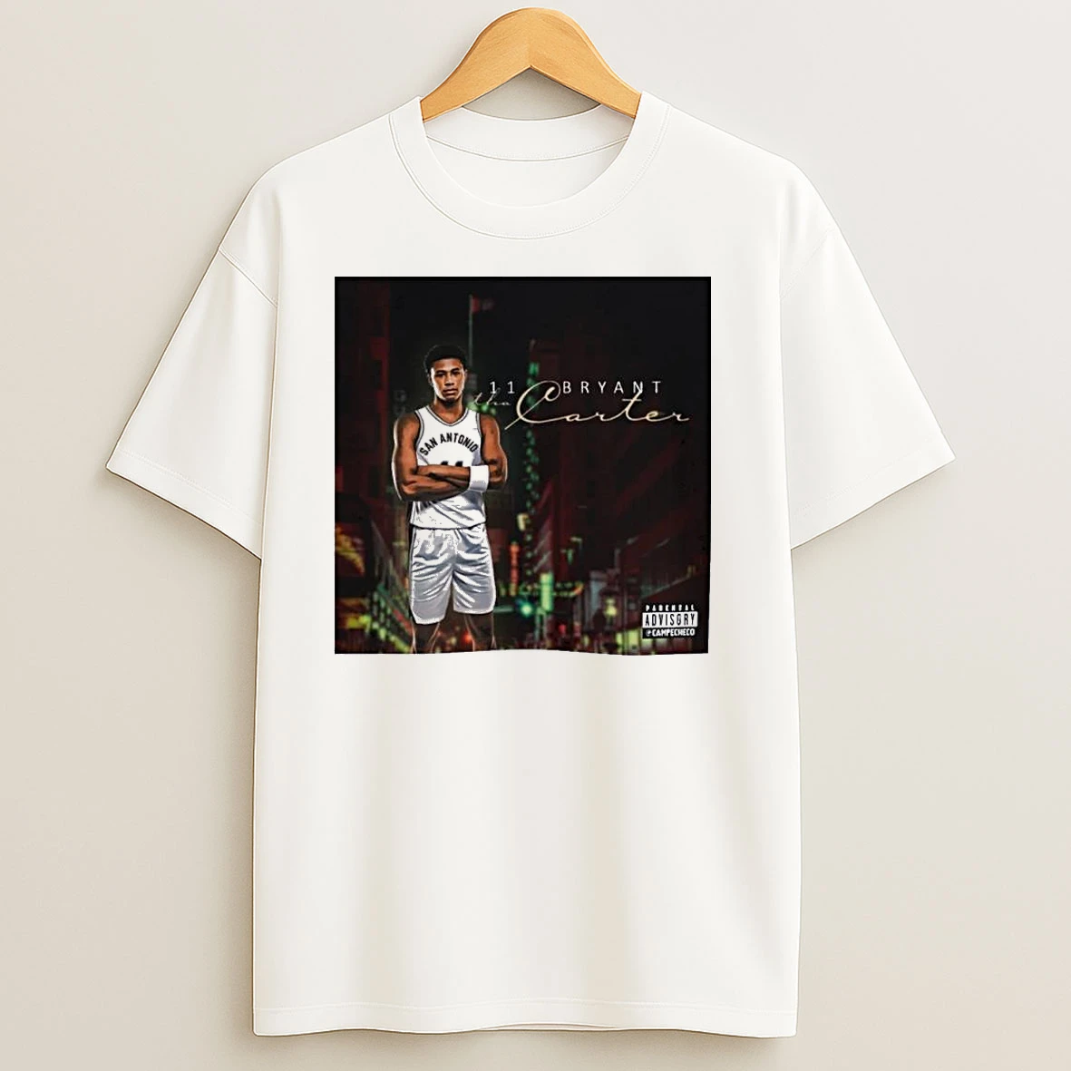 San Antonio Spurs Tha Carter Bryant T Shirts