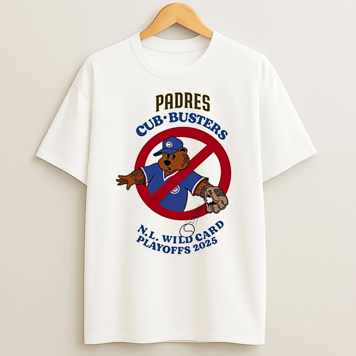 San Diego Padres Vs Chicago Cubs Nl Wild Card Playoffs 2025 Graphic Shirts