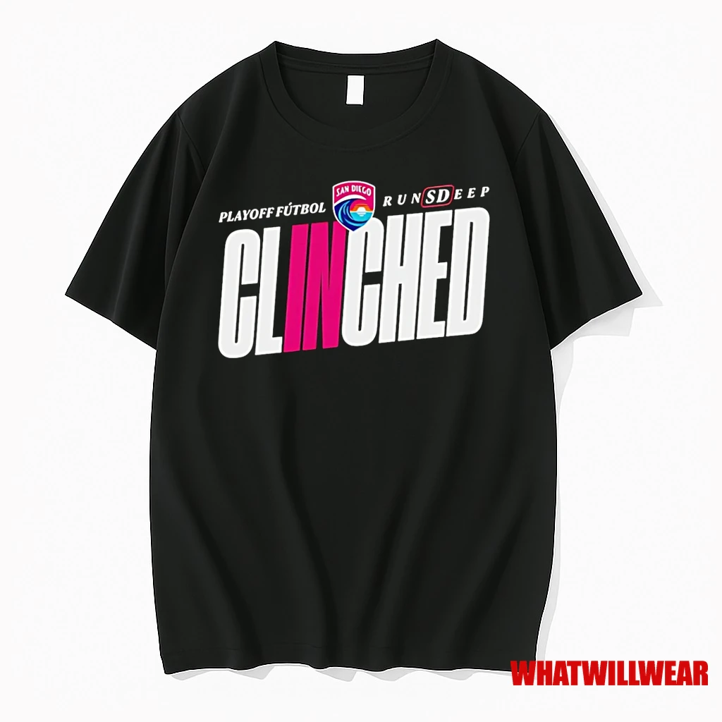 San Diego Wave Fc Clinched 2025 Plyoff Futbol Runsdeep Shirts