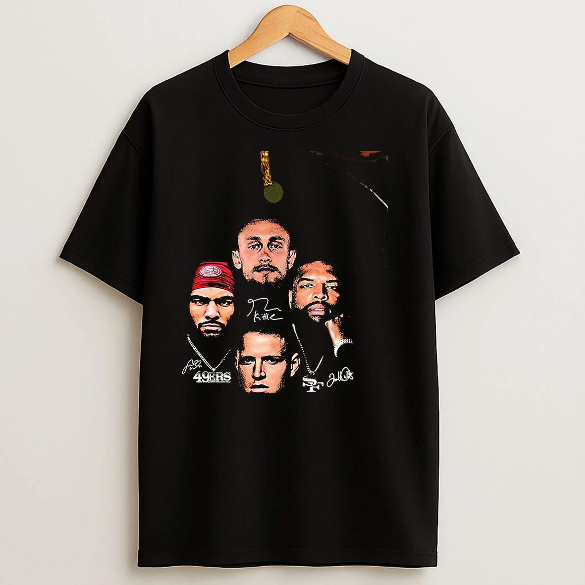 San Francisco 49ers Football Niner Gang Row Signature Two Sided Mugs And T Shirts