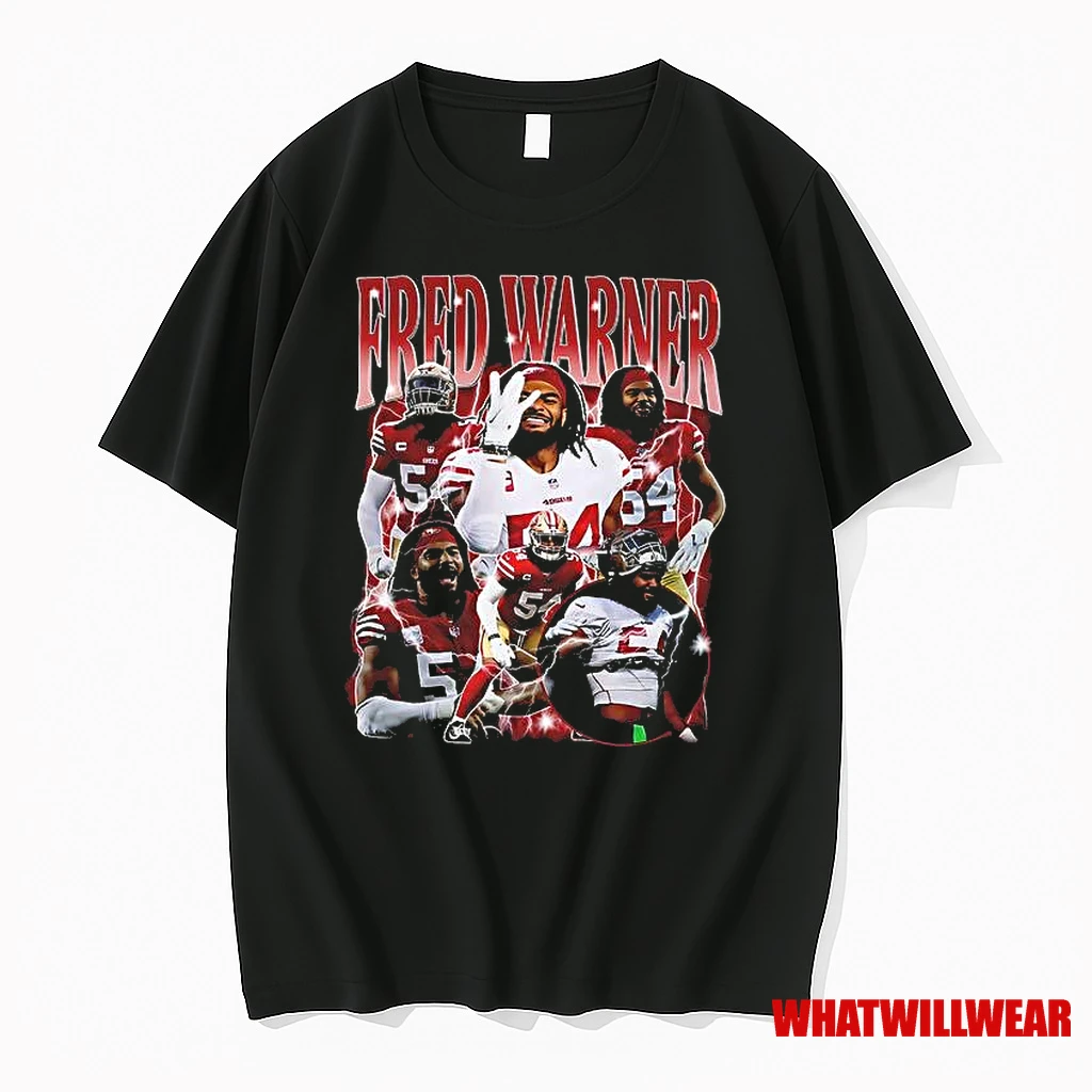 San Francisco 49ers Fred Warner Vintage 90s Shirts