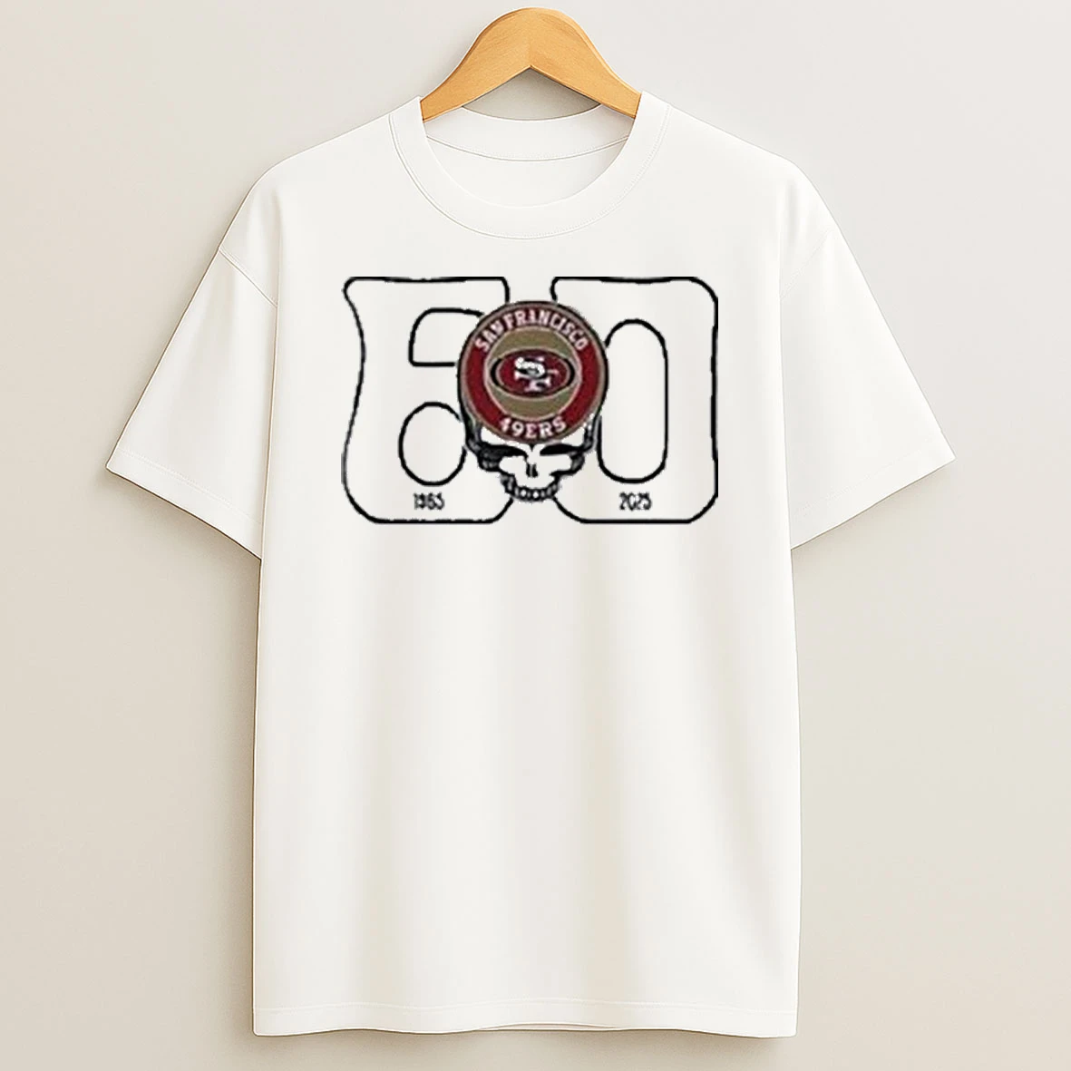 San Francisco 49ers X Grateful Dead 60th Anniversary Bears Logo Shirts