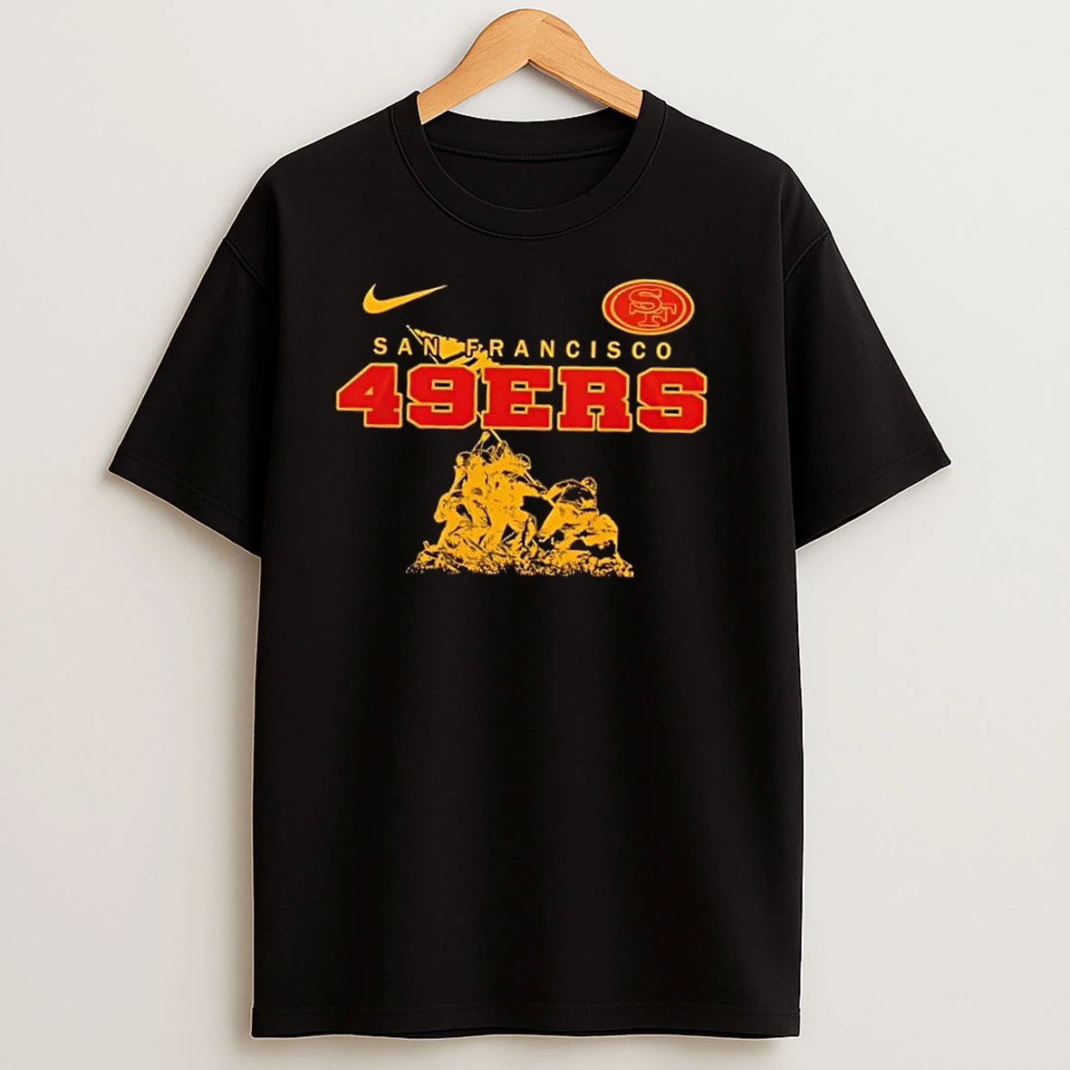 San Francisco 49ers Being A Marine Veteran 2 Sided T Shirts