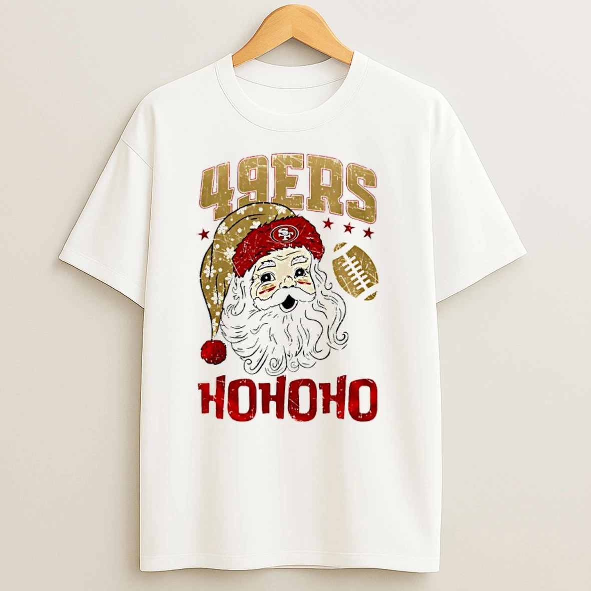 San Francisco 49ers X Santa Claus Nfl Merry Christmas T Shirts