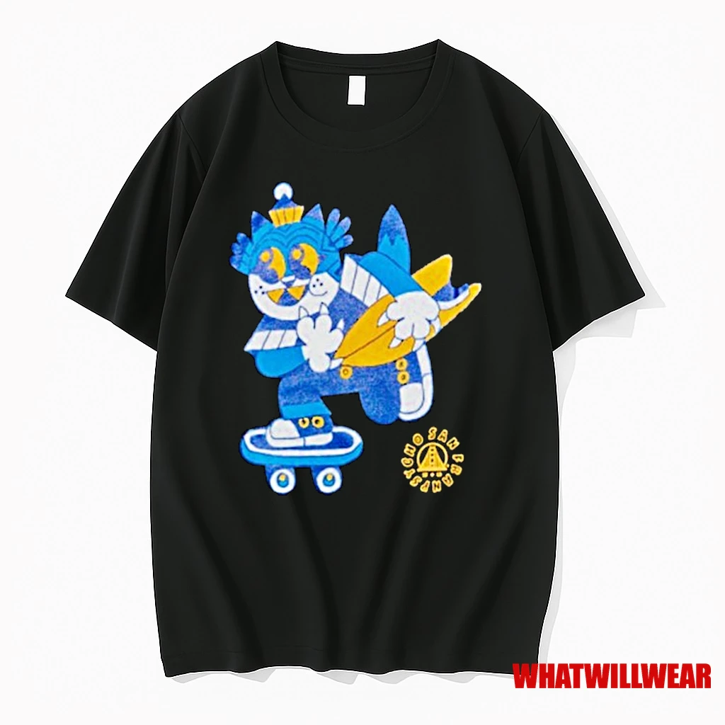 San Franpsycho Cat Purrsh Shirts