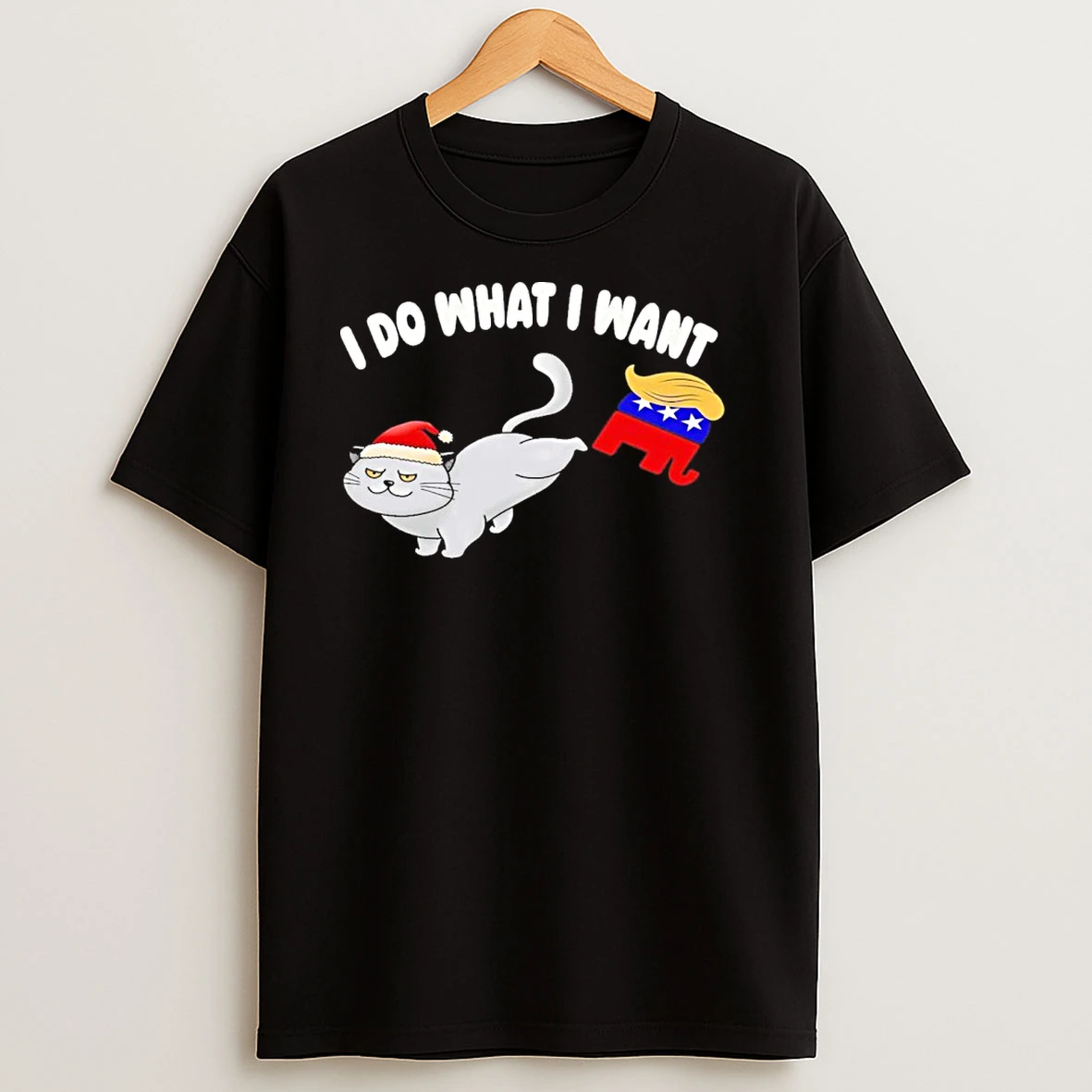Santa Cat I Do What Want T Shirts