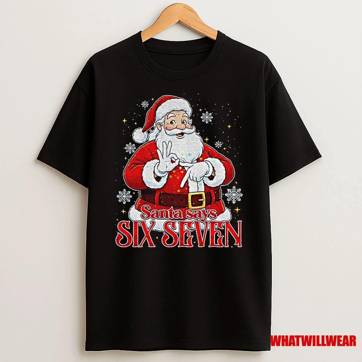 Santa Claus Santa Says Six Seven Merry Christmas 2025 Shirts
