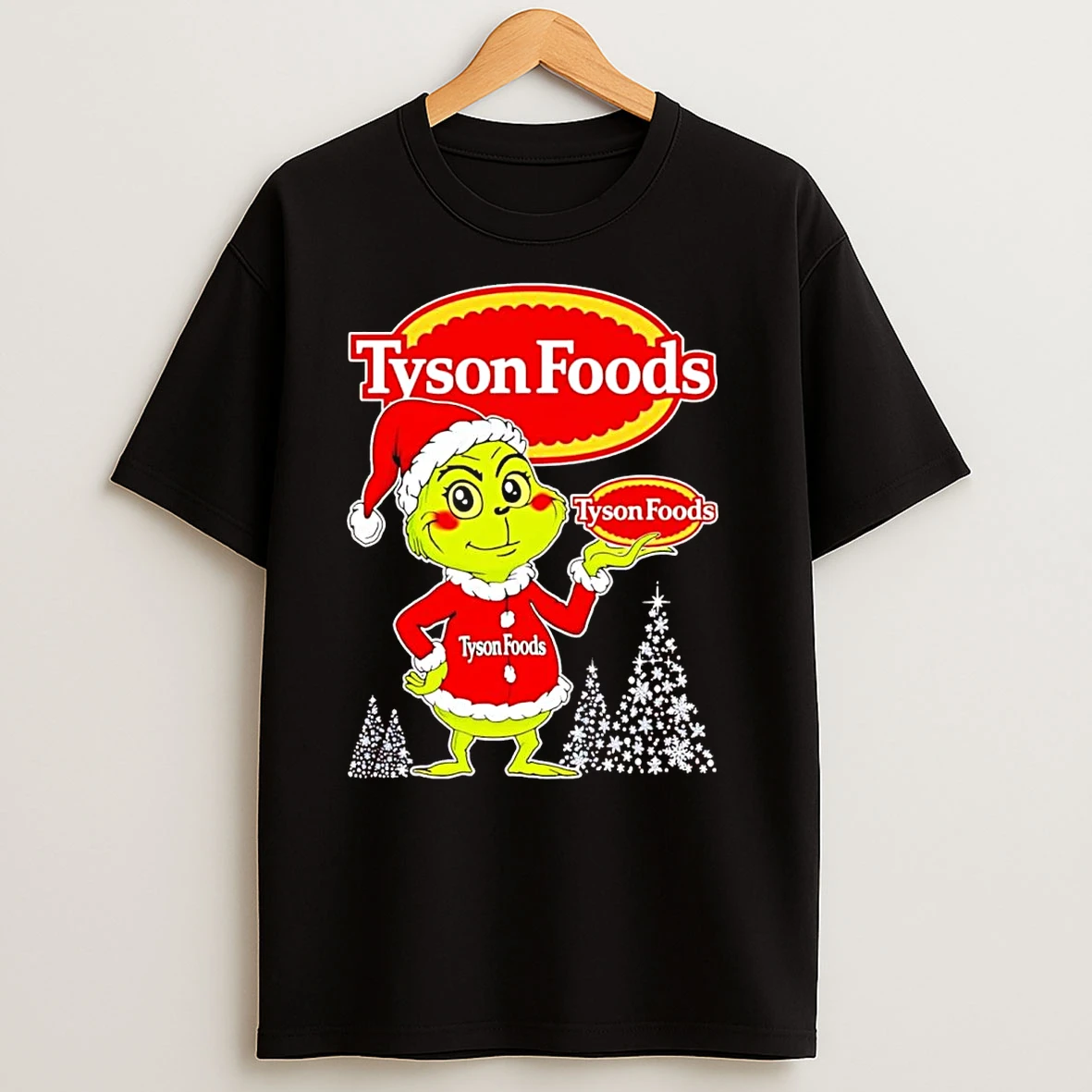 Santa Grinch Tyson Foods Christmas T Shirts