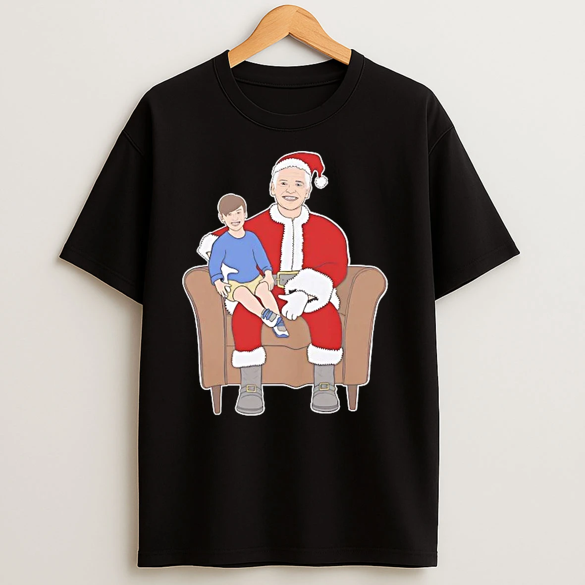 Santa Phillip Schofield And His Little Couch Boy Christmas T Shirts