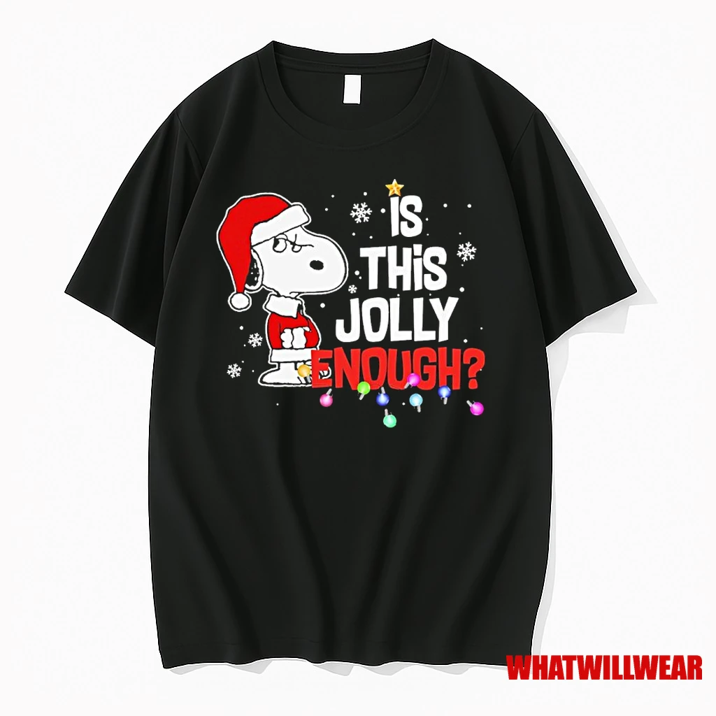 Santa Snoopy Is This Jolly Enough Shirts