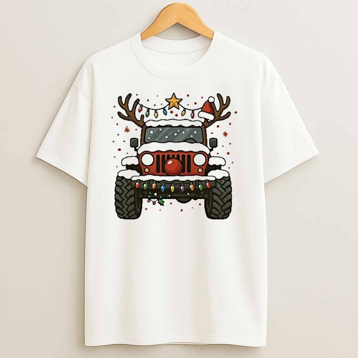 Santa Truck Road Merry Christmas T Shirts