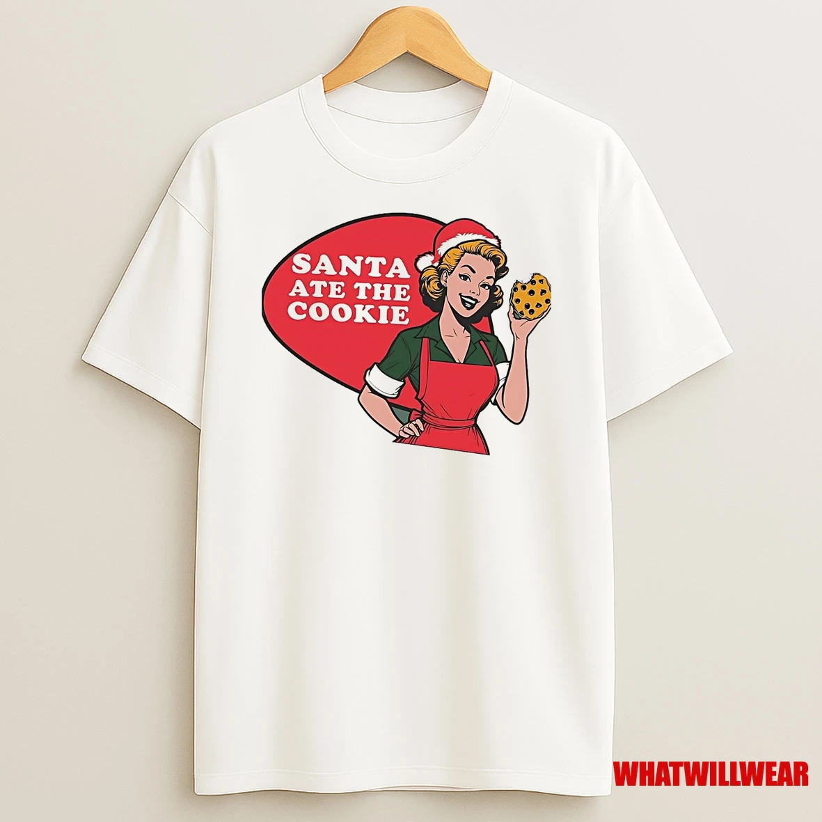 Santa Ate The Cookie Christmas Shirts