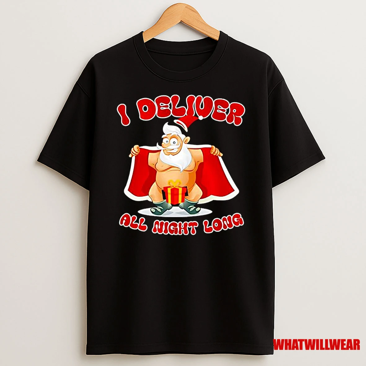 Santa Claus I Deliver All Night Long Christmas Ornaments Shirts