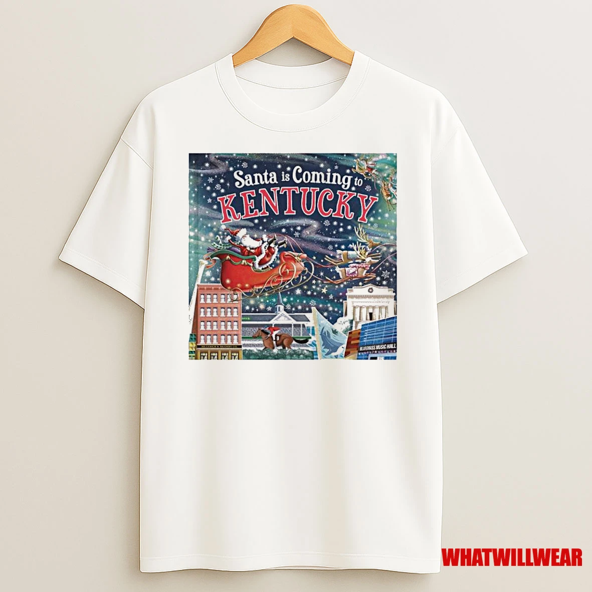 Santa Is Coming To Kentucky Christmas Shirts