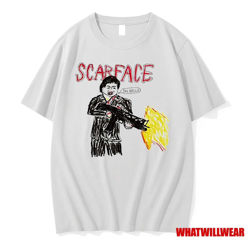 Scarface Tony Montana Say Hello To My Little Friend Art Shirts