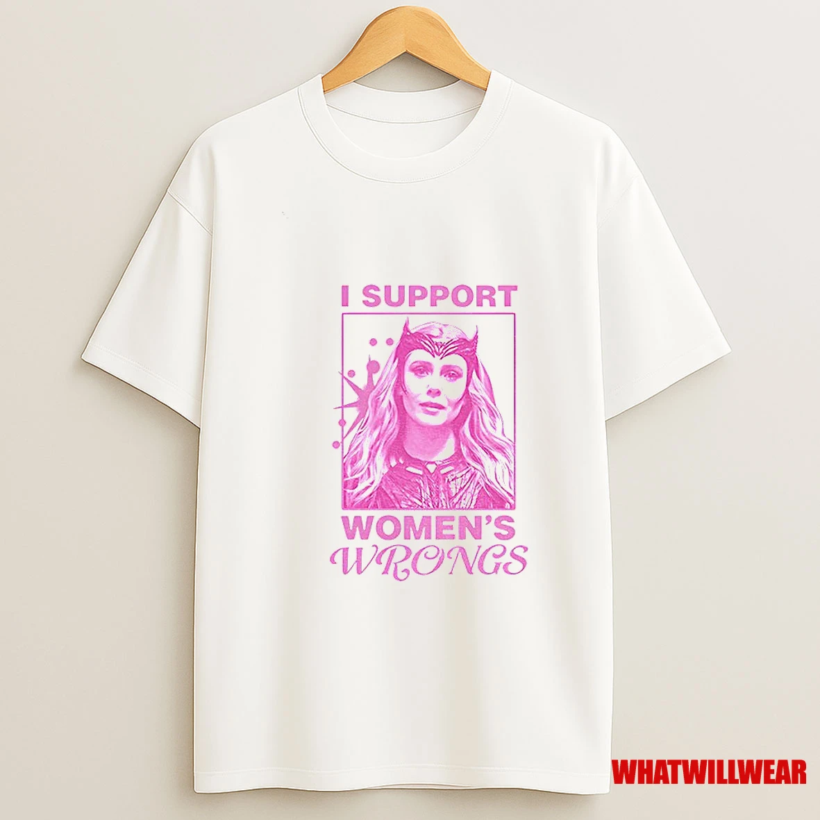 Scarlet Witch I Support Womens Wrongs Vintage Shirts