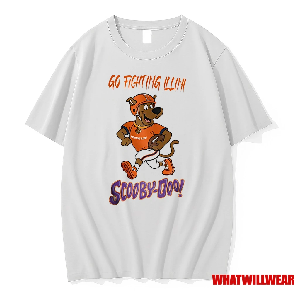 Scooby Doo X Illinois Fighting Illini Go Illini Cartoon Shirts