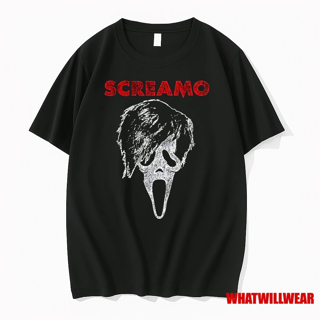 Screamo The Ghostface Screamo Emo Style Halloween Shirts
