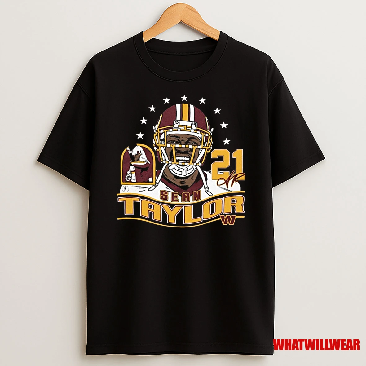 Sean Taylor Washington Commanders Homage Nfl Retired Player Caricature Signature Shirts