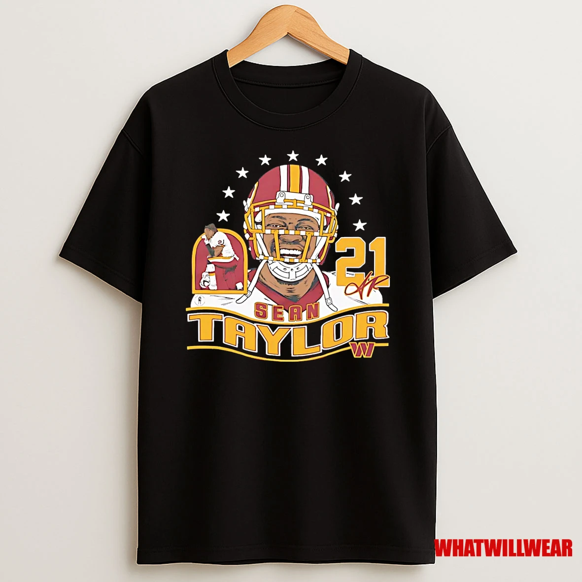 Sean Taylor Washington Commanders Player Caricature Shirts