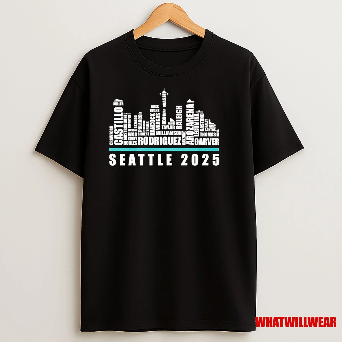 Seattle Baseball Team All Time Legends Players Name Skyline Shirts