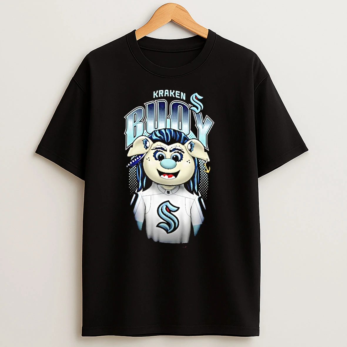 Seattle Kraken Buoy Mascot Highlight T Shirts