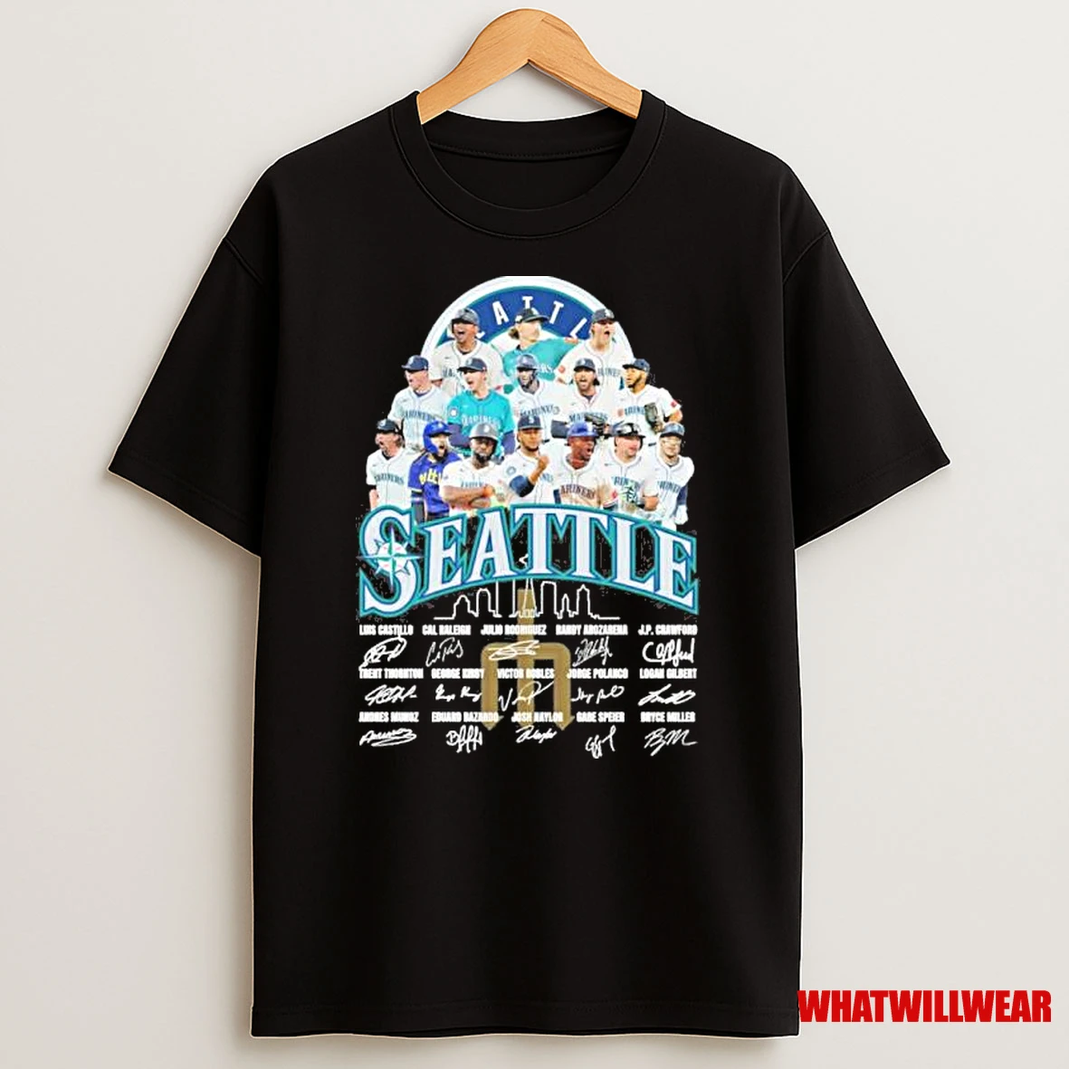 Seattle Mariners Alcs Team Signatures Shirts