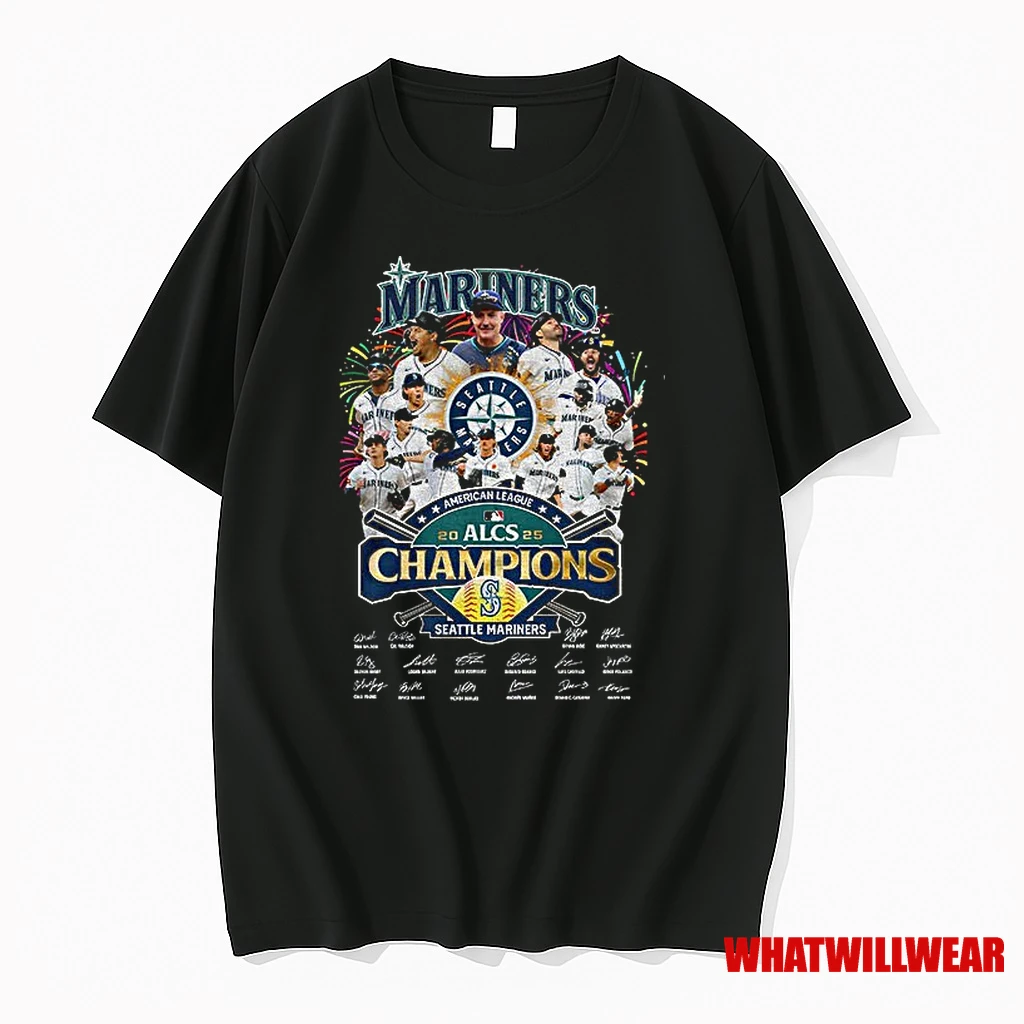Seattle Mariners American League Championship Series Alcs 2025 Signatures Shirts