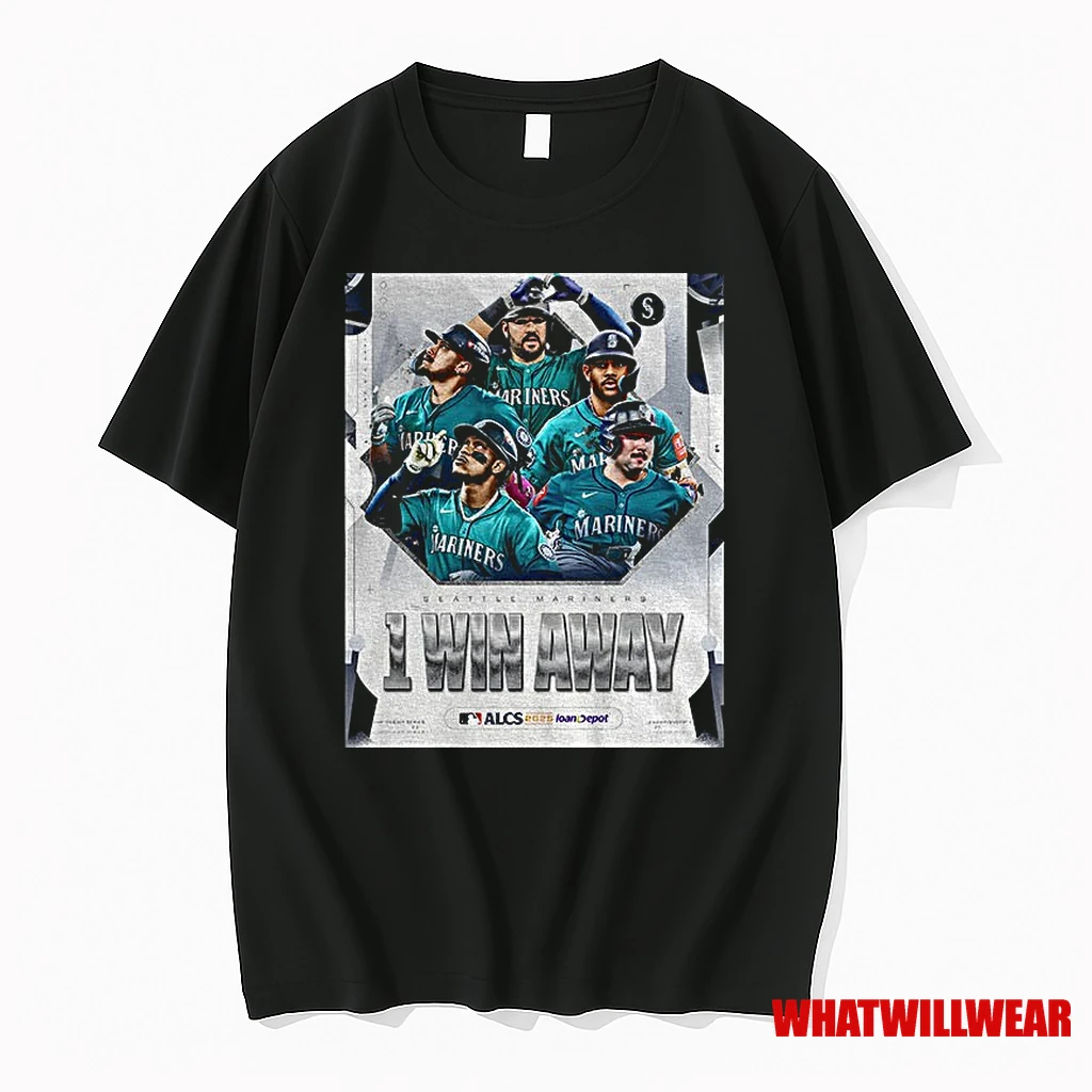 Seattle Mariners American League Championship Series Alcs Mlb Baseball 1 Win Away Shirts