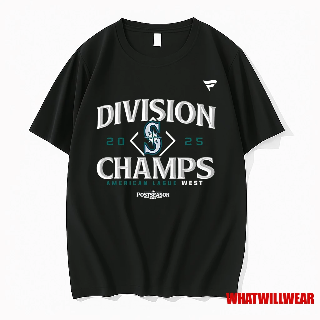 Seattle Mariners Division Champs 2025 Al West Champions Shirts