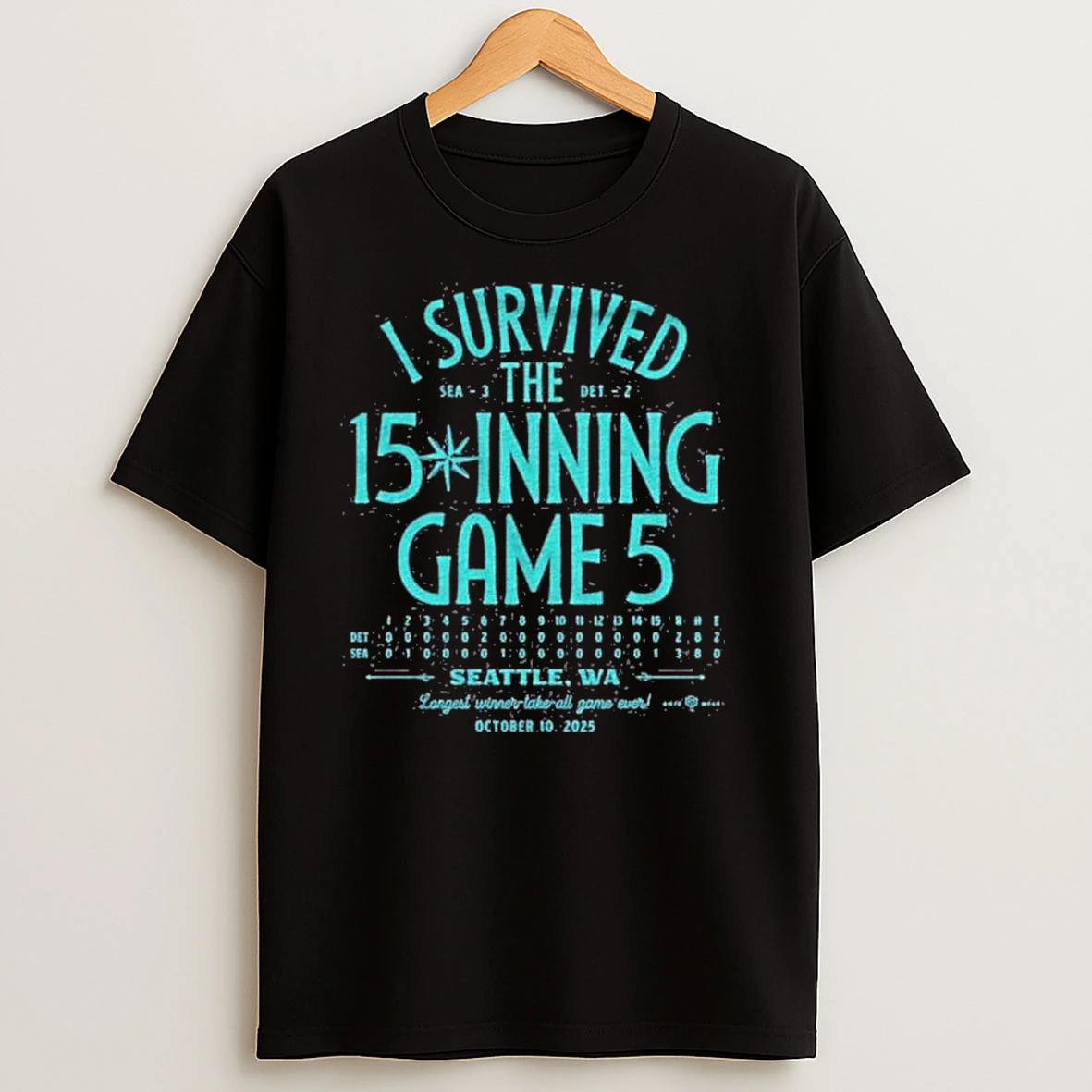 Seattle Mariners I Survived The 15 Inning Game 5 T Shirts