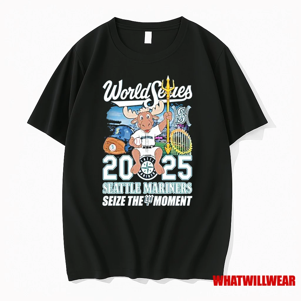 Seattle Mariners Mascot World Series 2025 Seize The Moment Shirts