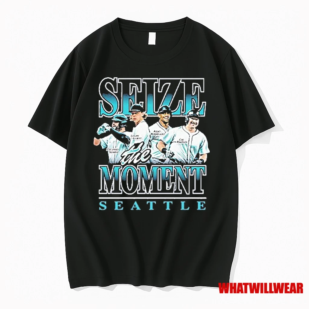 Seattle Mariners Seize The Moment 2025 Shirts